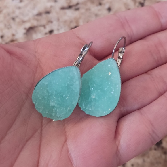 NWOT- Handmade Druzy Earrings Bundle - Picture 3 of 3